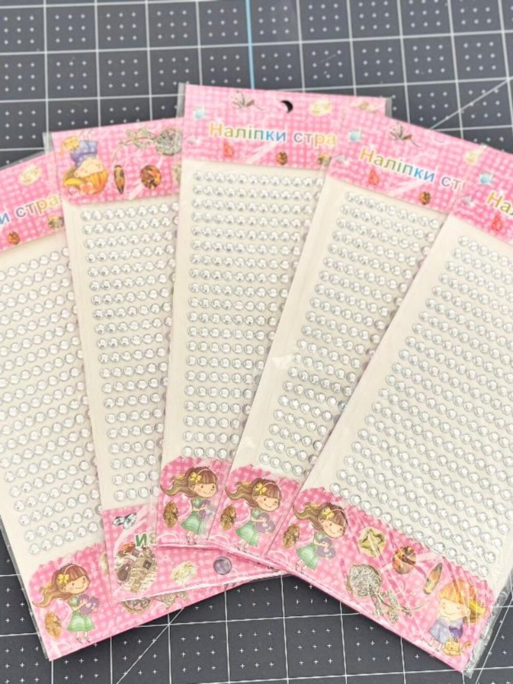 New Rhinestone Stickers for Crafting / Scrapbooking - 5 Sheets